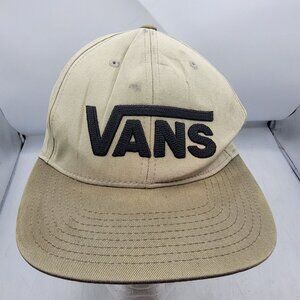 VANS Drop V II Beige Snapback Hat Casual Outdoors Adjustable Lightweight